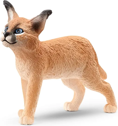 Miniatura 7 de Schleich Wild Life - Figura de juguete realista de caracal femenina, juguete de animal auténtico y altamente detallado, duradero para la educación