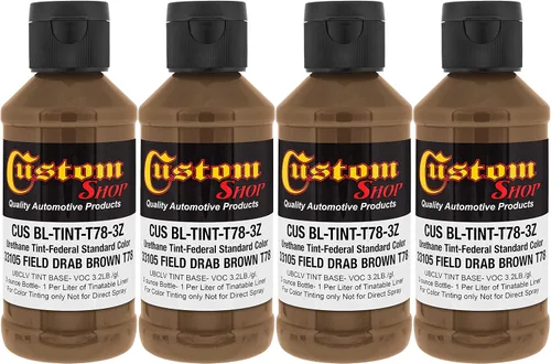 Miniatura 52 de Revestimiento personalizado de 300 ml (color negro metálico) de Urethane Tint concentrado para tintar camión cama revestimiento – Proporcionado
