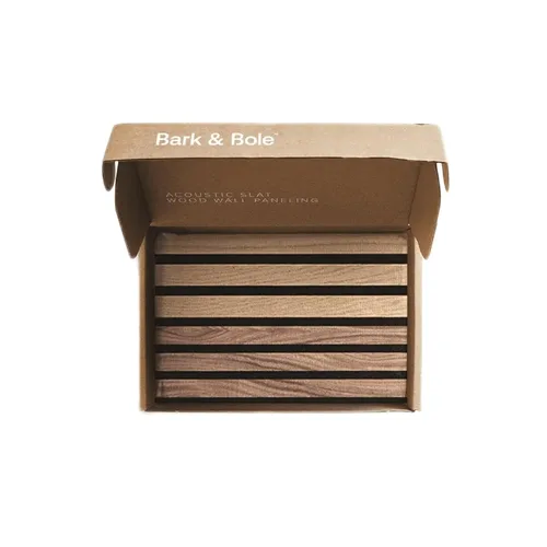 Miniatura 8 de Bark & Bole Oak - Paneles acústicos de chapa de madera texturizada 3D para pared y techo, solución decorativa que absorbe el sonido para hogares