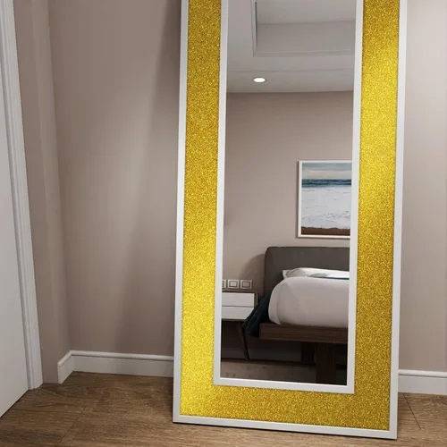 Miniatura 6 de Stickyart Papel tapiz con purpurina dorada, bordes de pared brillantes, despegar y pegar, para dormitorio, papel adhesivo extraíble con purpurina