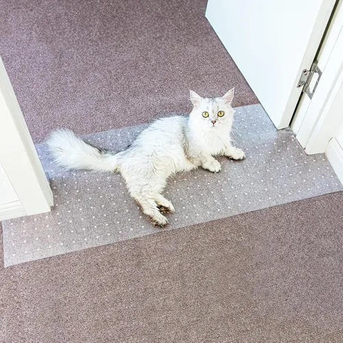 Miniatura 11 de Protector de alfombra para mascotas y gatos, protector de alfombra para puerta, antiarañazos debajo de la puerta, protector de arañazos para gatos