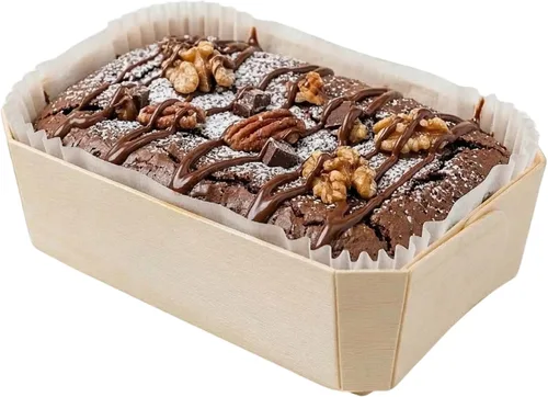 Miniatura 6 de Restaurantware Taipei - Moldes de madera para hornear de 17 onzas, 100 moldes desechables listos para horno, con forros de papel, recipientes