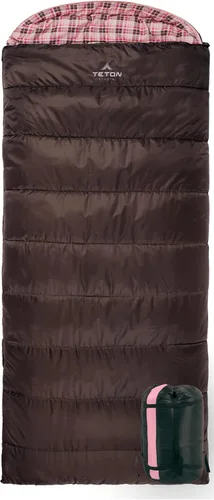 Bolsas de dormir TETON Celsius Regular, 25F, 20F, 0F grados, bolsa para todo clima para adultos y niños, camping fácil y cálido, bolsa de viaje