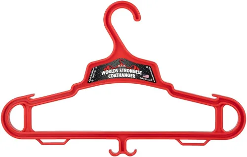 Miniatura 2 de Worlds Strongest - Percha para abrigos, fabricado en Estados Unidos, capacidad de carga de 140 libras, colgador de engranajes multiusos, color rojo