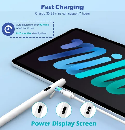 Miniatura 3 de MoKo Lápiz óptico para pantallas táctiles, lápiz capacitivo de carga rápida para Apple iPad/iPhone/Samsung/Lenovo/iOS/Android/ Tablets&Smart Phone