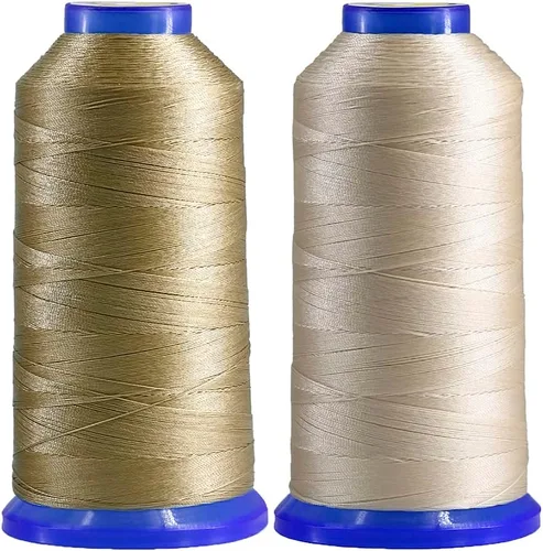 Miniatura 25 de Selric [1300 yardas/26 colores disponibles] Tex 90 Hilo de nailon unido para costura de cuero 280D/3 T90#92 Hilo de tapicería resistente para cuero