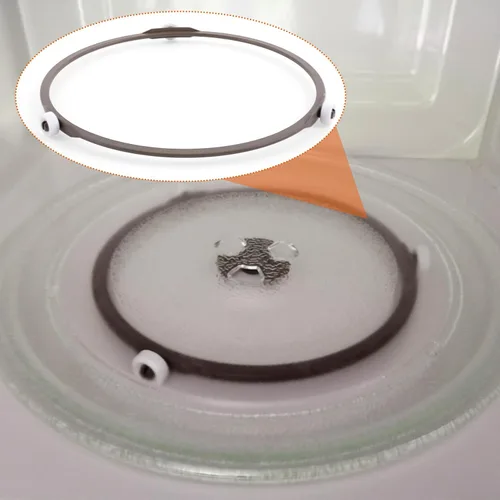 Miniatura 6 de Anillo giratorio de microondas de 7 pulgadas con rodillos de 0.59 pulgadas, anillo de microondas para tocadiscos giratorios, accesorios