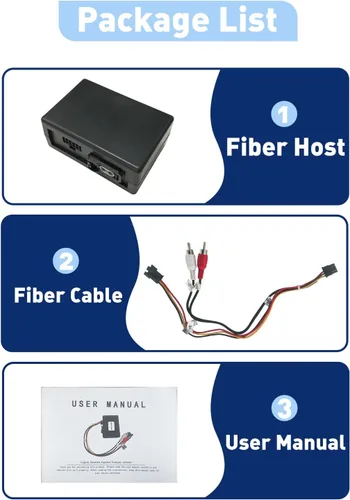 Miniatura 7 de Decodificador de fibra para Mercedes, adaptador de caja óptica Most para Porsche 911 997 Macan Boxster Cayenne Cayman, convertidor amplificador Negro