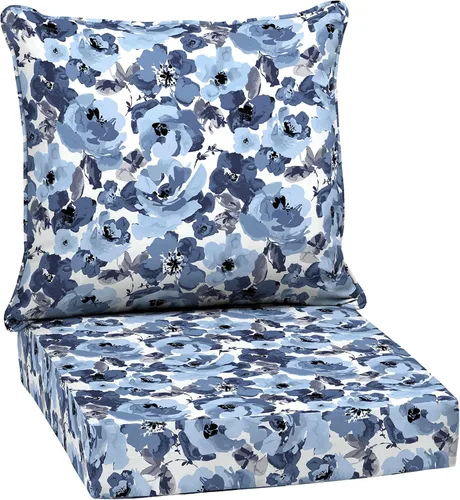Miniatura 116 de Arden Outdoor Deep Seat Cushion Set, 24 x 24 pulgadas, Cojín para exteriores resistente al clima, a la lluvia y a la decoloración para silla, sofá