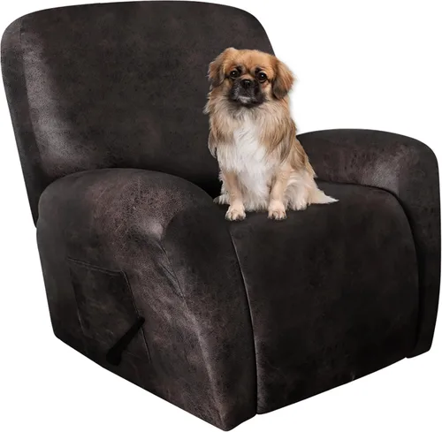 Miniatura 10 de ANARACHON Fundas para Sillas Reclinables Tipo Cuero, 4 Piezas Funda para Sillón Reclinable Lazy Boy, Protector de Muebles - Funda Suave Lavable