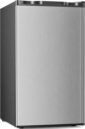 Miniatura 17 de Antarctic Star Mini refrigerador de 1.6 pies cúbicos con congelador, refrigerador pequeño y compacto con puerta reversible individual, estantes