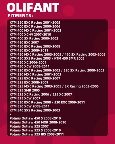 Miniatura 2 de Arrancador para Polaris Outlaw 450 525 / KTM 250 400 450 520 525 530 540 Racing EXC XC SX SXS MXC XCW SMR 59040001000 78040001000 4011801