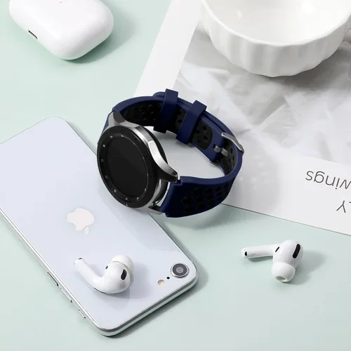 Miniatura 3 de Lerobo - Correas compatibles con Samsung Galaxy Watch 46 mm/Gear S3 Frontier, Correa clásica/Galaxy Watch 3. Correa de 45 mm, 22 mm de silicona