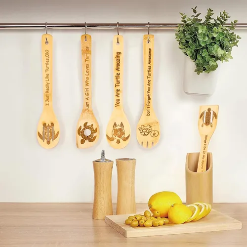 Miniatura 6 de Cucharas de cocina de madera de vaca, regalos de vaca, regalos de vaca para mujeres, regalos de decoración de cocina de vaca, regalos para amantes