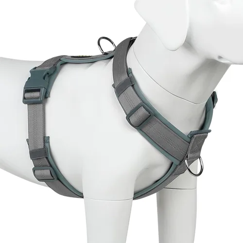 Miniatura 25 de Arnés para perro Plutus Pet sin tirón, arnés ajustable de nylon con acolchado suave, arnés para perro reflectante y resistente para perros pequeños