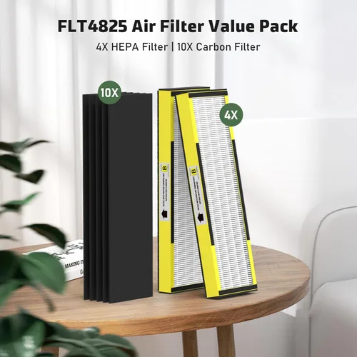 Miniatura 34 de Filtro B de repuesto HEPA transparente de humo compatible con AC4825 AC4300 AC4800 AC4900 AC4850, 2 filtros HEPA verdaderos y 6 prefiltros de carbón
