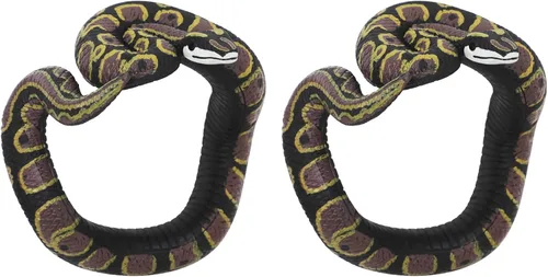 Miniatura 7 de 2 pulseras de serpiente de Halloween, pulsera de serpiente complicada, juguete de broma de pitón para Halloween, día de los inocentes, fiesta