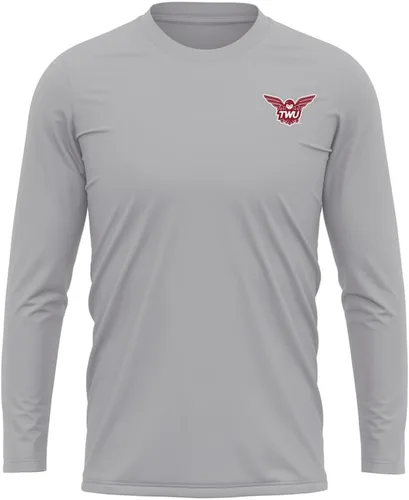 Miniatura 157 de Camisa deportiva de manga larga oficial de la NCAA Collegiate para hombre, con logotipo en el pecho izquierdo, colección Athletic Heather