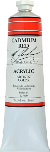 Miniatura 5 de M. Graham - Pintura acrílica de tubo de 2 onzas, carmesí Alizarin Alizarin Crimson