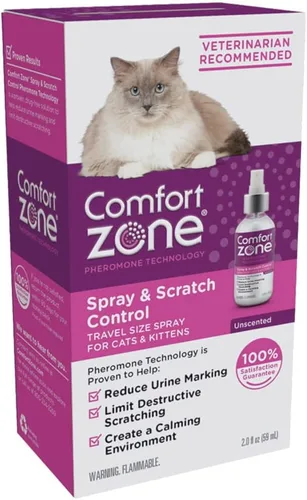 Miniatura 2 de Comfort Zone Spray and Scratch Control Calming Spray for Cats 2oz – Paquete de 2