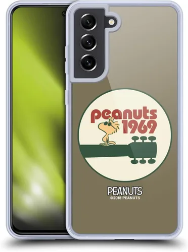 Miniatura 37 de Head Case Designs Funda de gel Woodstock 50th con licencia oficial de Peanuts Snoopy Guitar 1969 [protección de grado militar] compatible