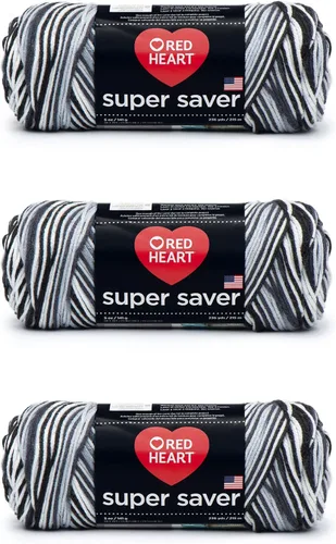 Miniatura 121 de Red Heart Hilo Super Saver, paquete de 3, estampado artístico, 3 unidades Estampado De Artista