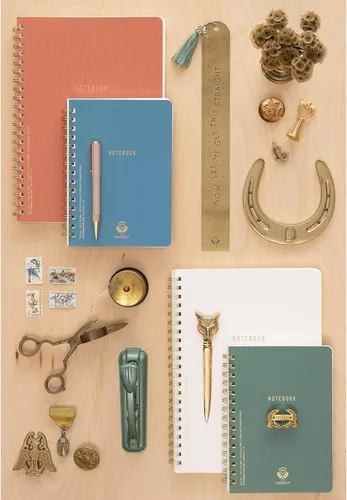 Miniatura 4 de DesignWorks Ink Cuaderno de espiral – Agenda grande de 8.25 x 11.625 pulgadas con páginas forradas y perforadas, diario de tapa suave de doble