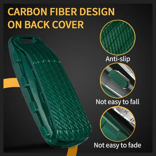 Miniatura 3 de Funda de llavero TANGSEN TPU Compatible con Audi A4 A5 A6 Q5 Q7 R8 RS4 S5 SQ5 SQ7 TT TTS Textura de Fibra de Carbono Transparente Carcasa Protectora