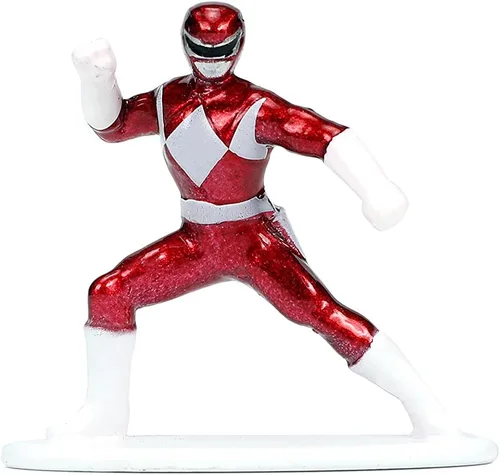 Miniatura 8 de Jada Toys Power Rangers 1:32 1967 Toyota 2000 GT - Coche fundido a presión y figura de 1.65 pulgadas Red Rangers, juguetes para K a partir de 8 años