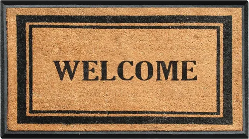 Miniatura 69 de A1HC Tapete para Puerta de Fibra de Coco Natural y Caucho, 30"x48" – Grueso, Duradero, Resistente, Anti-Desprendimiento, Resistente a