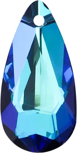 Miniatura 9 de Novborcz 50 cuentas de cristal de lágrima AB de 0.39 x 0.78 pulgadas (0.394 x 0.787 in), cuentas de vidrio facetadas Briolette, fabricación