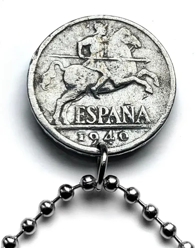 Miniatura 3 de 1940 España España 10 Cent moneda colgante escudo Español Madrid Barcelona Sevilla Granada Zaragoza Toledo Cádiz Tenerife Córdoba Valencia Málaga