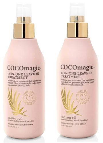 Miniatura 7 de Cocomagic Tratamiento capilar sin enjuague 10 en 1 con aceite de coco, hidrata, desenreda, previene el encrespamiento, suaviza y crea sedosidad