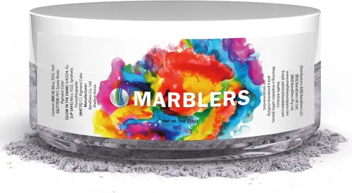 Miniatura 44 de MARBLERS - Polvo de mica de grado cosmético, nacarado, no tóxico, vegano, libre de crueldad, sombra de ojos, esmalte de uñas, arte de uñas, [Gris]