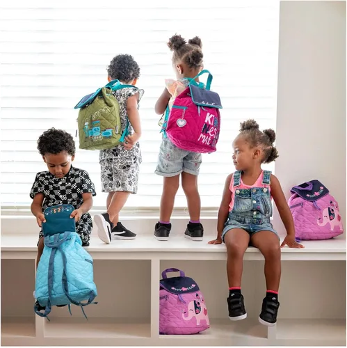 Miniatura 9 de DIBSIES Mochila acolchada personalizada para jardín de infantes, preescolar y guardería, Gato, Niños