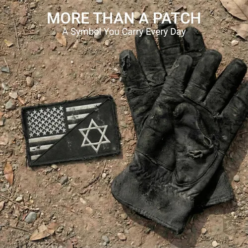 Miniatura 8 de Paquete de 2 parches de bandera de Israel con la bandera estadounidense, parches bordados de moral israelí de Estados Unidos para mochila táctica