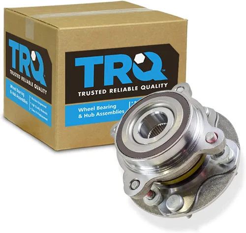 TRQ Cojinete de rueda delantera y conjunto de cubo con sensor ABS compatible con Toyota Sequoia 2008-2022 Tundra 2007-2021