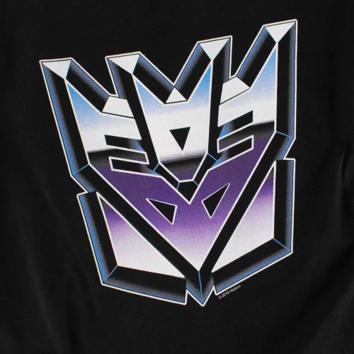 Miniatura 5 de Popfunk Classic Transformers Decepticon Airbrush Logo Sudadera con capucha y calcomanías