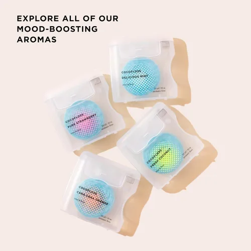 Miniatura 8 de Cocofloss Hilo dental tejido, cuidado bucal diseñado por dentistas, aroma a fresa, encerado, expandible, hilo dental apto para niños con aceite