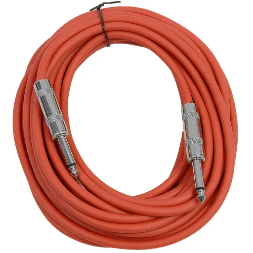 Miniatura 16 de Seismic Audio - SASTSX-2 - Cable TS de 2 pies de 1/4" para guitarra, instrumento o conexión, color púrpura