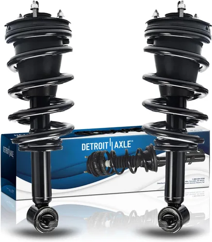 Miniatura 35 de Detroit Axle - Puntales 4WD para Ford Expedition Lincoln Navigator 1997-2002, 4 puntales completos con muelle helicoidal delantero trasero 1998 1999