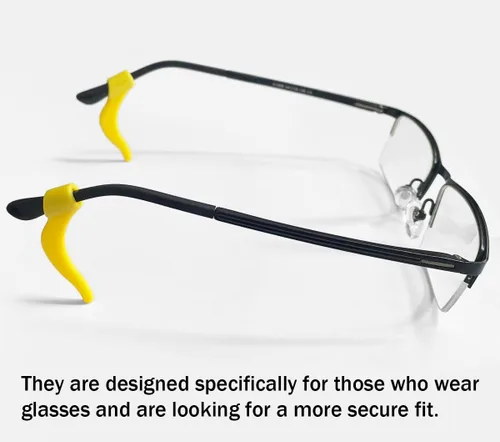 Miniatura 10 de PTSLKHN Ganchos de silicona suave para las orejas, 10 pares de lentes antideslizantes para lentes, lentes de sol, lentes de lectura