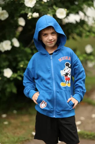 Miniatura 4 de Disney Frozen Stitch Princesa Minnie Mickey Spiderman Sudadera con Capucha con Cremallera para Niñas/Niños Otoño Chaqueta Sudadera con Cremallera