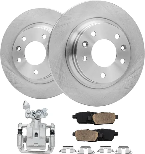 Miniatura 69 de Detroit Axle - Rotores de freno para Jeep Compass 2015-2022 Renegade 2016-2022 Fiat 500X 2016-2022, 2018, 2019, 2020, 2021. Reemplazo de rotores