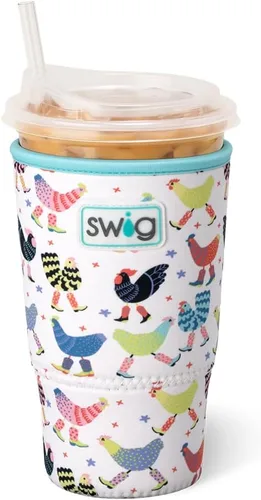 Miniatura 64 de Funda Swig Life para taza de café helado pequeña, funda estándar de 22oz para taza de café helado con asa, funda aislante de neopreno para mantener