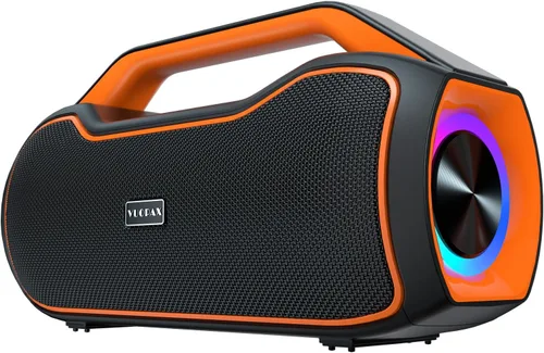 Altavoz Bluetooth portátil de graves de 120 W, potente altavoz inalámbrico con 2 graves y 2 tweeters, tiempo de reproducción de 20 horas, IPX6