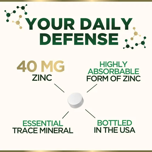 Miniatura 3 de Suplementos de zinc – Apoyo del sistema inmunológico y antioxidante – Tabletas de zinc de alta potencia para adultos – Los mejores suplementos