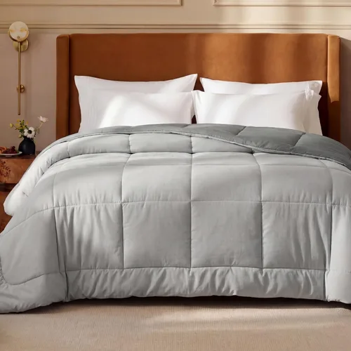 Miniatura 22 de Bedsure Edredones de edredón tamaño matrimonial, edredón acolchado alternativo, ultra suave y ligero, con 8 pestañas, lavable a máquina, 82 x 86