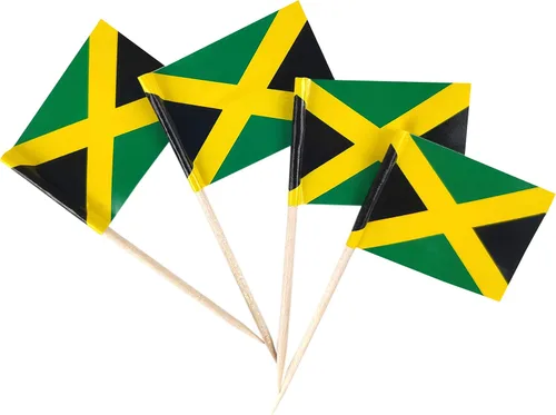 Miniatura 36 de JBCD Bandera afroamericana con palillo de dientes panafricano, mini banderas negras de liberación para cupcakes, 200