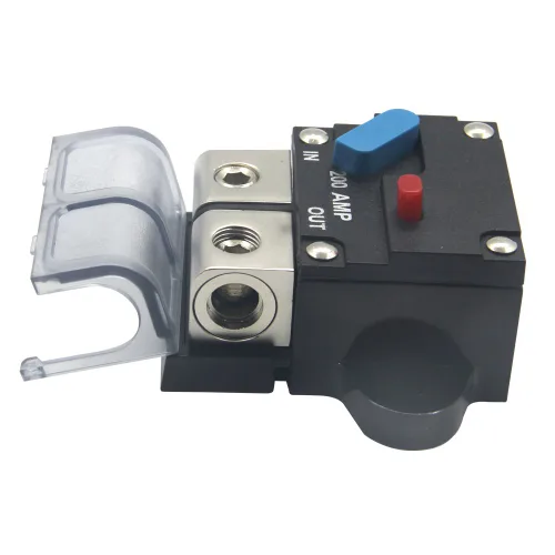 Miniatura 6 de ZOOKOTO Disyuntor de 12-24 voltios CC 200A, motor de arrastre de calibre 0 o 4, automóvil marino, barco, bicicleta, audio estéreo, portafusibles